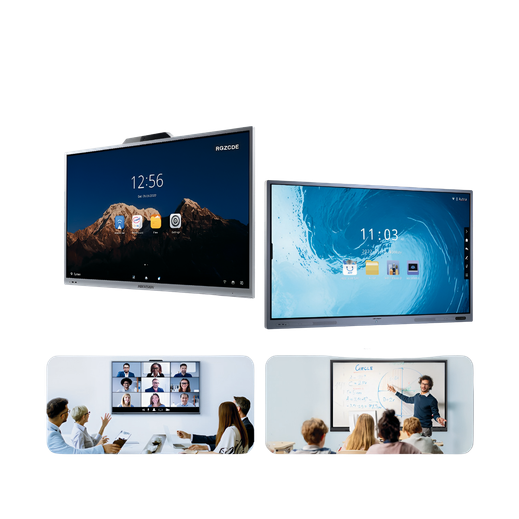 Interactive flat panel display